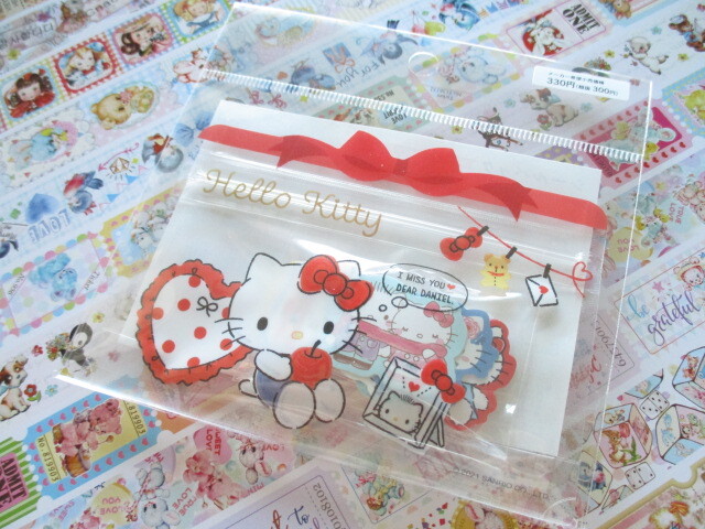 Photo1: Kawaii Cute Sticker Flakes Sack in Mini Zipper Case Sanrio Original *Hello Kitty (97751-9)