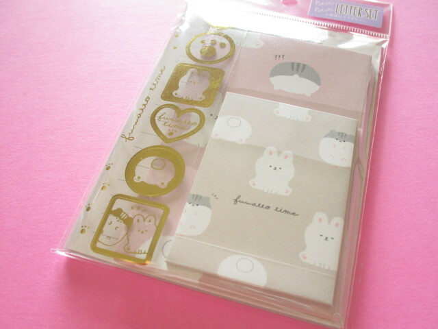 Photo1: Kawaii Cute Mini Letter Set Crux *Fuwatto Time (105623) 