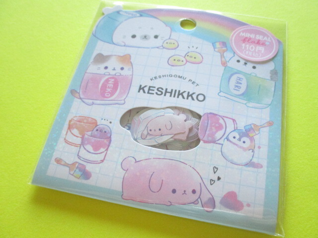 Photo1: Kawaii Cute Sticker Flakes Sack Crux *Keshikko (105876)