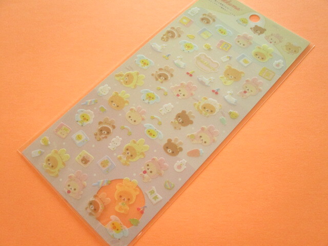 Photo1: Kawaii Cute Sticker Sheet Rilakkuma San-x *Usausa baby (SE52302)
