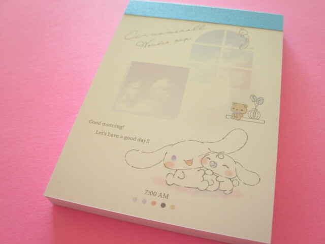 Photo1: Kawaii Cute Mini Memo Pad  Cinnamoroll Sanrio *Sky (301028) 