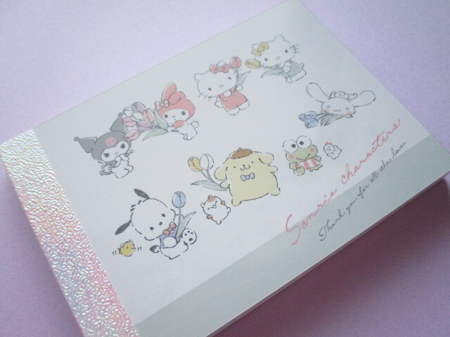 Photo1: Kawaii Cute Mini Memo Pad  Sanrio Characters Sanrio *Flower Gifts (301073) 