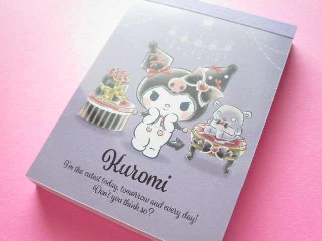 Photo1: Kawaii Cute Mini Memo Pad Sanrio *Kuromi (S2833743) 