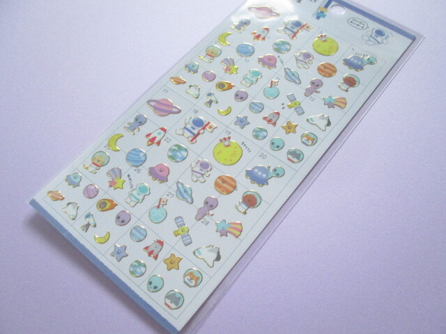 Photo1: Kawaii Cute Yurutto Mark Stickers Sheet Crux *ほのぼのゆにばーす Universe (106396)
