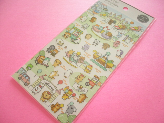 Photo1: Kawaii Cute Stickers Sheet Gaia *Mini Mini Animal (466532-2)