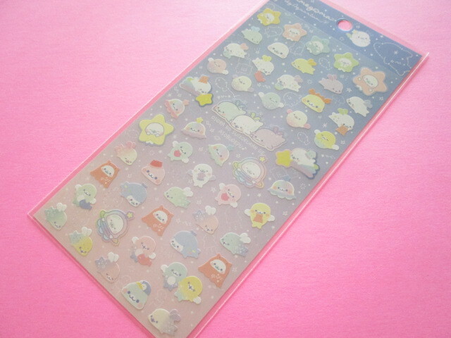 Photo1: Kawaii Cute Stickers Sheet Mamegoma San-x *Sky Aquarium (SE53602)