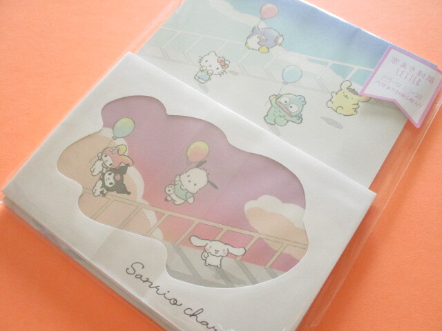Photo1: Kawaii Cute Sanrio Characters Letter Set Crux *Walking in the Sky (107819)