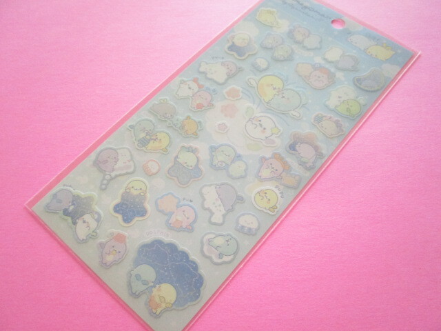 Photo1: Kawaii Cute Stickers Sheet Mamegoma San-x *Sky Aquarium (SE53601)