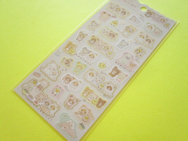 Photo1: Kawaii Cute Sticker Sheet Always with Rilakkuma San-x *Your Little Family (SE53902)