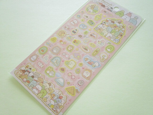 Photo1: Kawaii Cute Stickers Sheet Sumikkogurashi San-x *We all get together (SE53801)