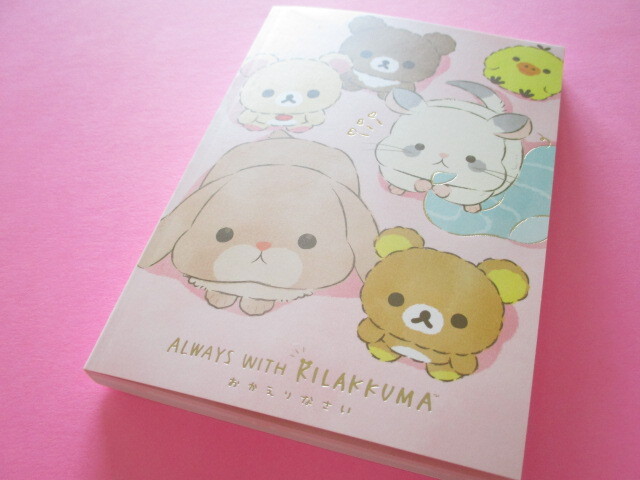 Photo1: Kawaii Cute Large Memo Pad Always with Rilakkuma San-x *Your Little Family (MH09901)