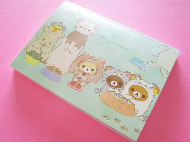 Photo1: Kawaii Cute Large Memo Pad Always with Rilakkuma San-x *Your Little Family (MH09902)