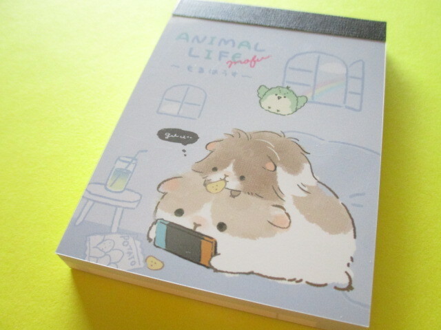 Photo1: Kawaii Cute Mini Memo Pad Animal Life Q-LiA  *もる (64795)