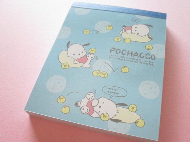 Photo1: Kawaii Cute Mini  Memo Pad Sanrio *Pochacco (のんびり)