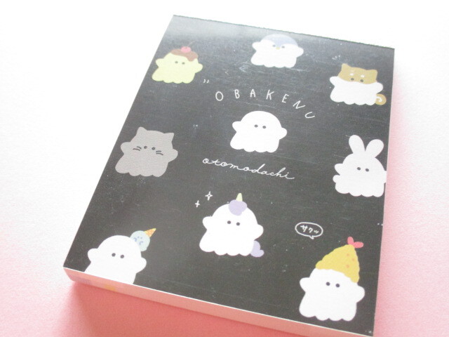 Photo1: Kawaii Cute Mini Memo Pad Obakenu Crux *Mix (109718)