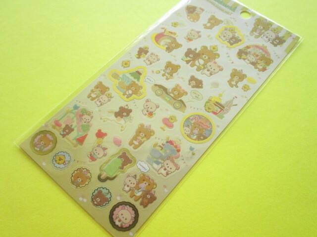 Photo1: Kawaii Cute Sticker Sheet Rilakkuma San-x *Yum Yum Sweets? Amusement Park (SE54201)