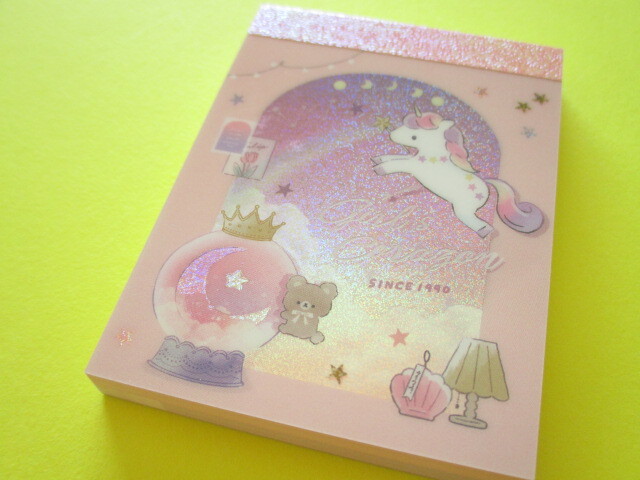 Photo1: Kawaii Cute Girl's Corazon Collection Mini Memo Pad Q-LiA  *Unicorn (70054)
