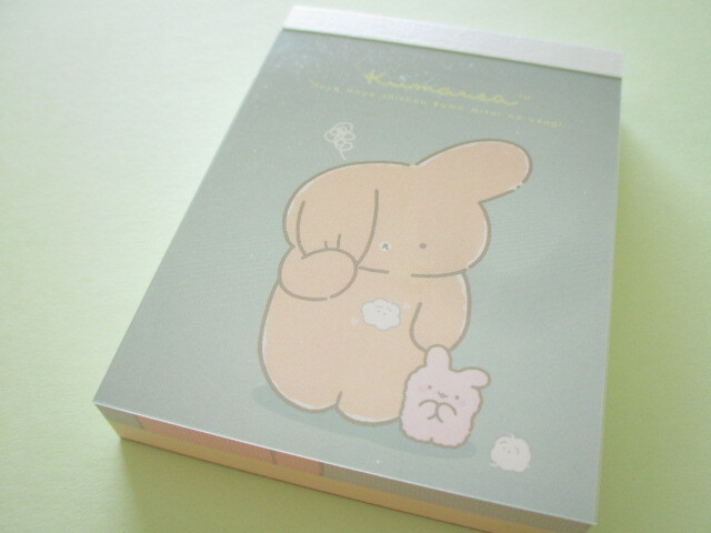 Photo1: Kawaii Cute Mini Memo Pad Kumausa San-x *Rabbit like a bear  (MH10901-1)