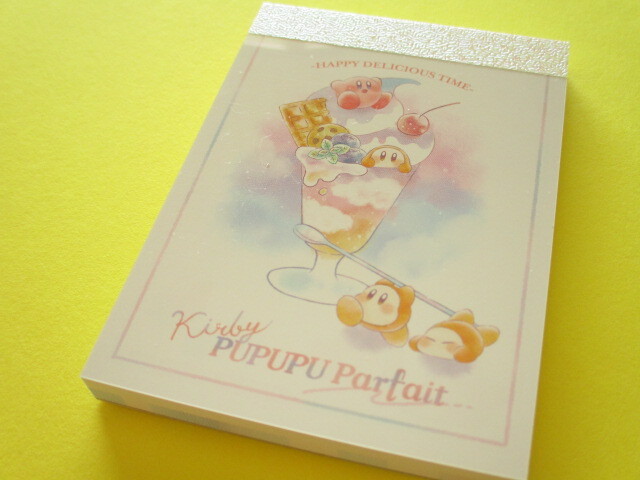 Photo1: Kawaii Cute Mini Memo Pad Kirby Kamio Japan *PUPUPU Parfait (301803) 
