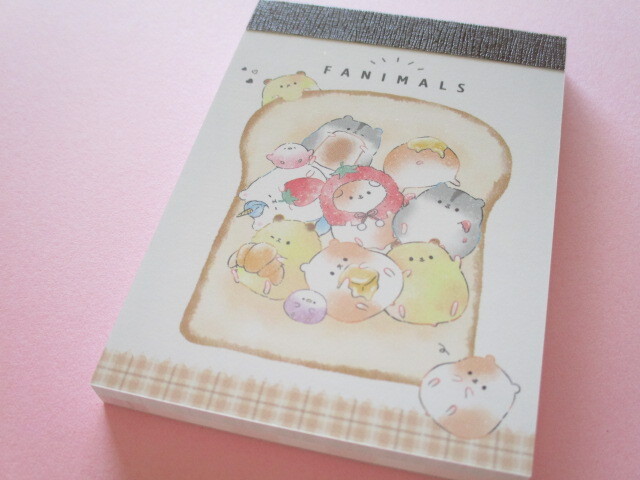 Photo1: Kawaii Cute Mini Memo Pad Fanimals Crux *Bakery (112050)