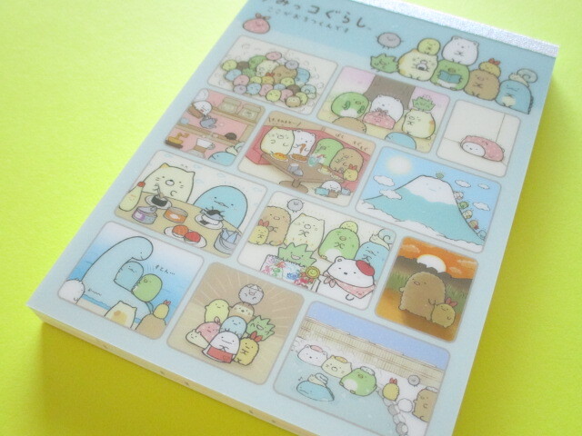 Photo1: Kawaii Cute Large Memo Pad Sumikkogurashi San-x *Picture Book Art Collection (MH12002)