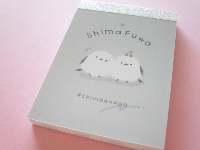 Photo1: Kawaii Cute Mini Memo Pad Shimaenaga Q-LiA  *Shima Fuwa (74252)
