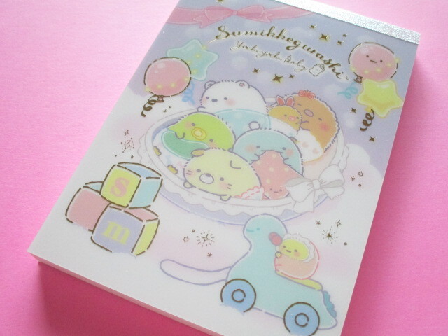 Photo1: Kawaii Cute Large Memo Pad Sumikkogurashi San-x *Sumikko Baby (MH12701)