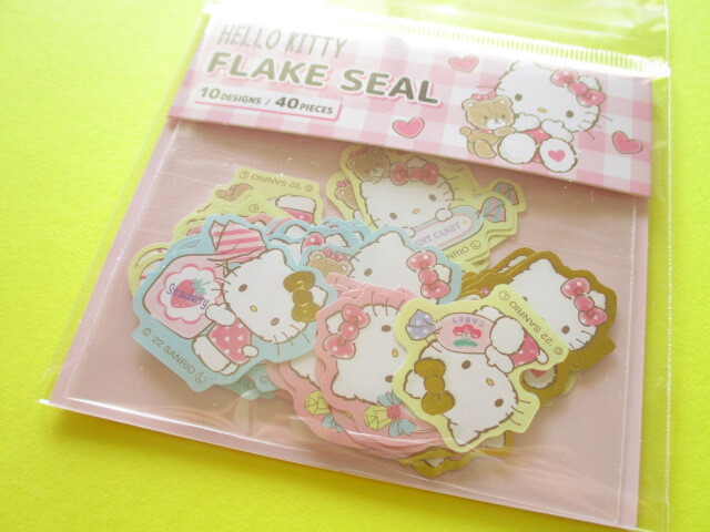 Photo1: Kawaii Cute Sticker Flakes Sack Sanrio *Hello Kitty (408169)