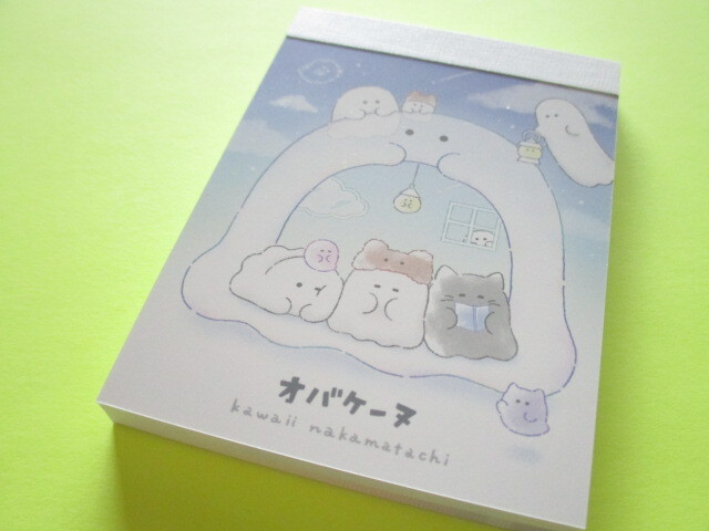 Photo1: Kawaii Cute Mini Memo Pad Obakenu Crux *オウチーヌ (112688)