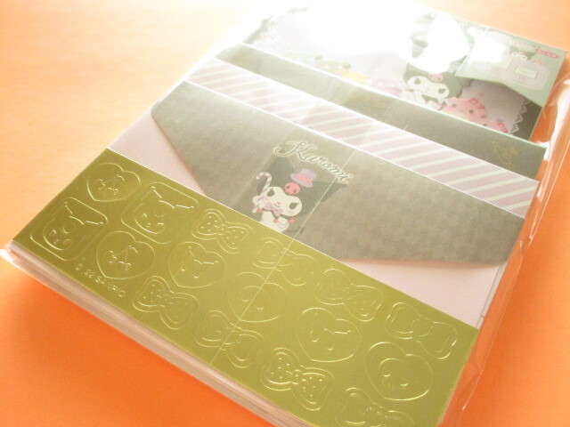 Photo1: Kawaii Cute Regular Letter Set Sanrio Original *Kuromi (58939-0)