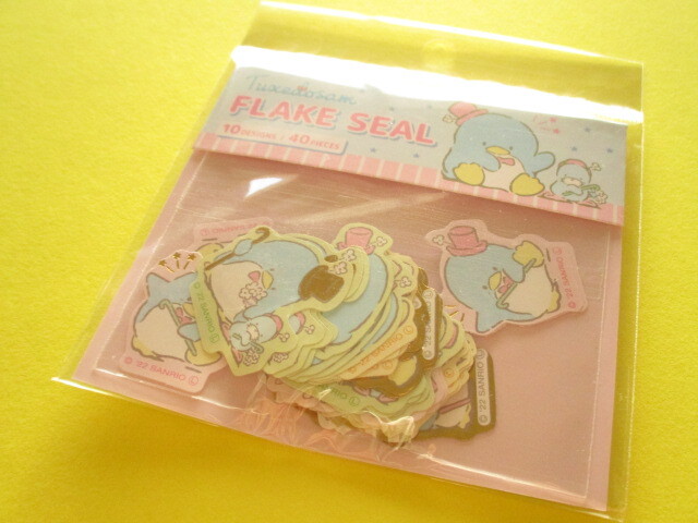 Photo1: Kawaii Cute Sticker Flakes Sack Sanrio *Tuxedo Sam (408244)