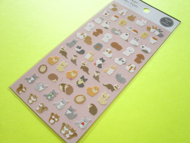 Photo1: Kawaii Cute Stickers Sheet Gaia *Small Animal (466624-1)