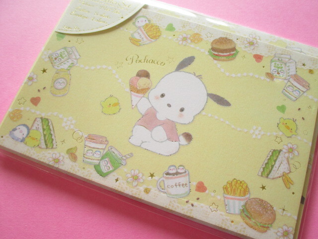 Photo1: Kawaii Cute Mini Letter Set  Pochacco × たけいみき (Miki Takei) Sanrio *Natural Food (LS-15657)