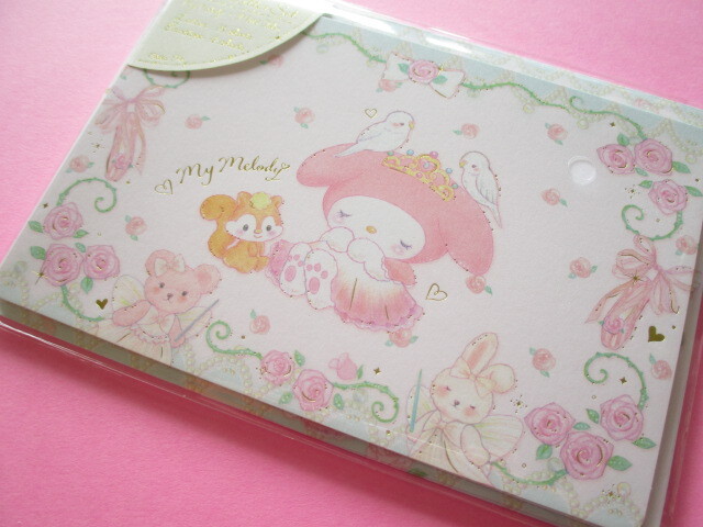 Photo1: Kawaii Cute Mini Letter Set My Melody × たけいみき (Miki Takei) Sanrio *Fairy Tale Princess (LS-15658)