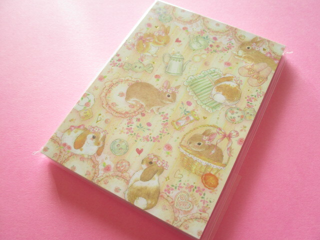 Photo1: Kawaii Cute A7 Mini Memo Pad たけい みき (Takei Miki) Clothes Pin *Rabbit Room (MM-15598)