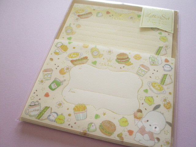 Photo1: Kawaii Cute Letter Set Pochacco × たけいみき (Miki Takei) Sanrio *Natural Food (LS-15653)
