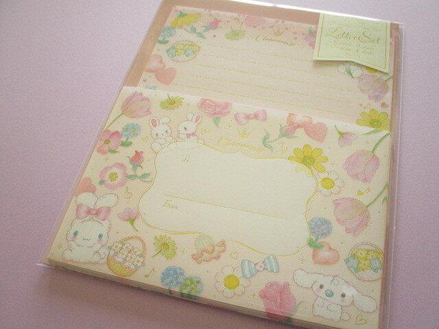 Photo1: Kawaii Cute Letter Set Cinnamoroll × たけいみき (Takei Miki) Sanrio *Pastel Bouquet (LS-15652)