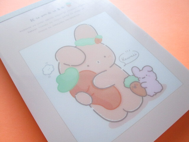 Photo1: Kawaii Cute Large Memo Pad Kumausa San-x *Kumausa with Rabbit (MH14001)