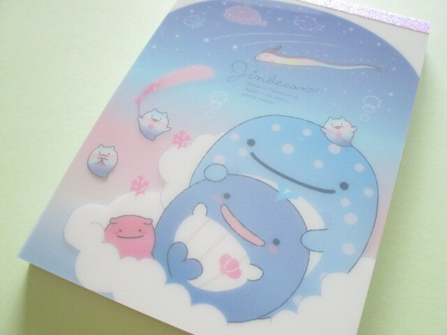 Photo1: Kawaii Cute Large Memo Pad Jinbesan San-x *Memories of Planetarium in the Deep Sea (MH14201)