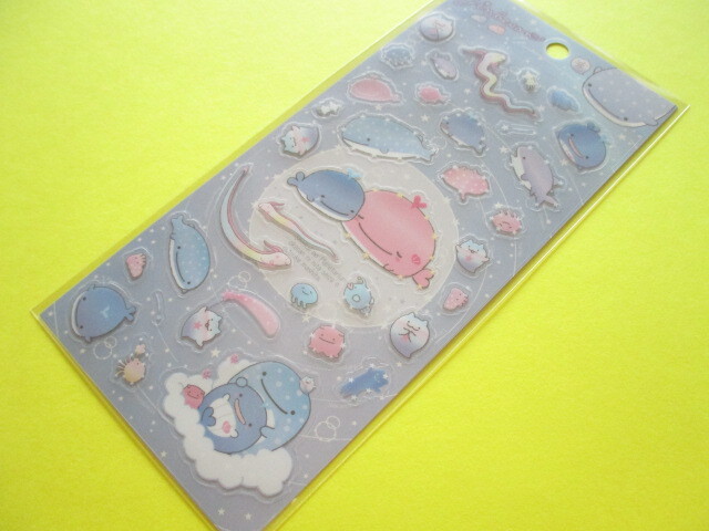 Photo1: Kawaii Cute Stickers Sheet Jinbesan San-x *Memories of Planetarium in the Deep Sea (SE56802)