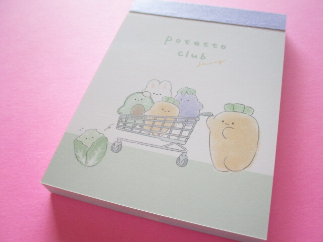 Photo1: Kawaii Cute Mini Memo Pad Potetto Club Crux *Shopping (115321)
