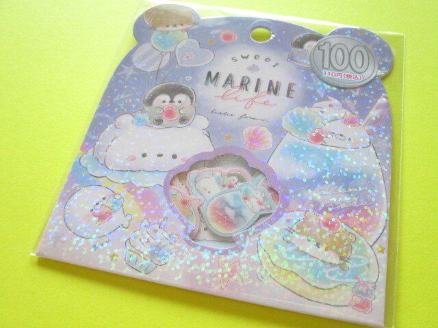 Photo1: Kawaii Cute Sticker Flakes Sack Kamio Japan *Sweet Marine Cafe (212723)