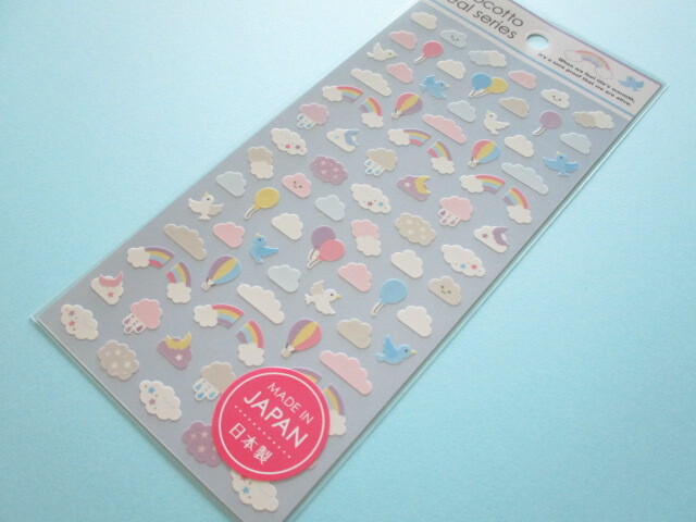 Photo1: Kawaii Cute Design Stickers Sheet Gaia *Cloud (467653)