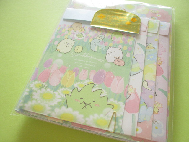 Photo1: Kawaii Cute Regular Letter Set San-x Sumikkogurashi *Weeds and fairy flower garden (LH78101)