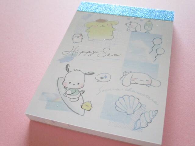 Photo1: Kawaii Cute Mini Memo Pad Sanrio Characters Crux *Happy Sea (302731)