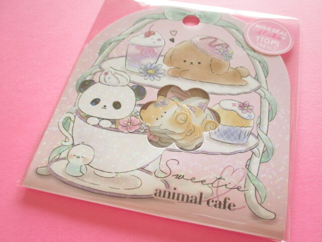 Photo1: Kawaii Cute Sticker Flakes Sack Crux *Sweetie Animal Cafe (116660)
