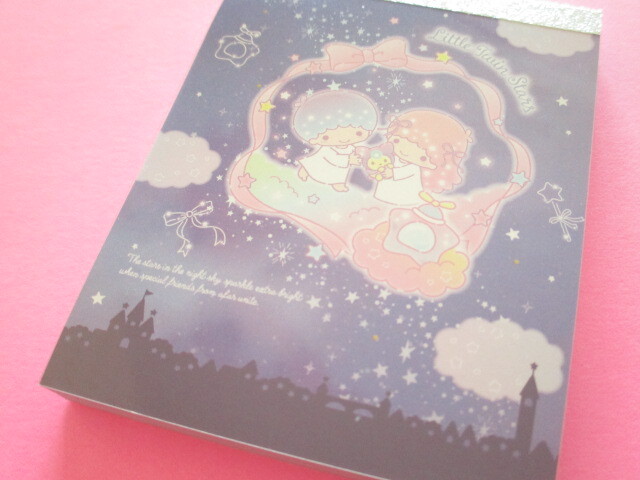 Photo1: Kawaii Cute Mini  Memo Pad Sanrio *Little Twin Stars (夜空とネムリン)