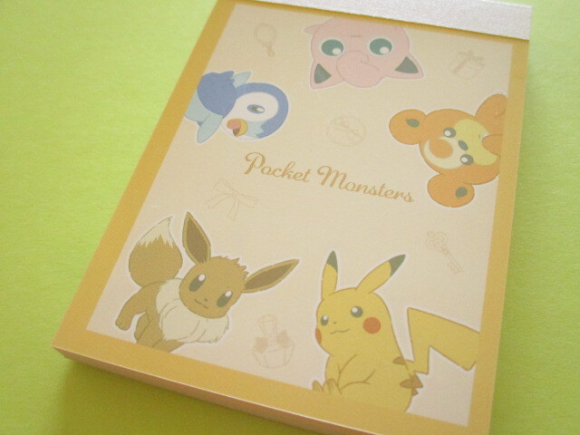 Photo1: Kawaii Cute Mini Memo Pad Pokémon Kamio Japan *Set (302757) 