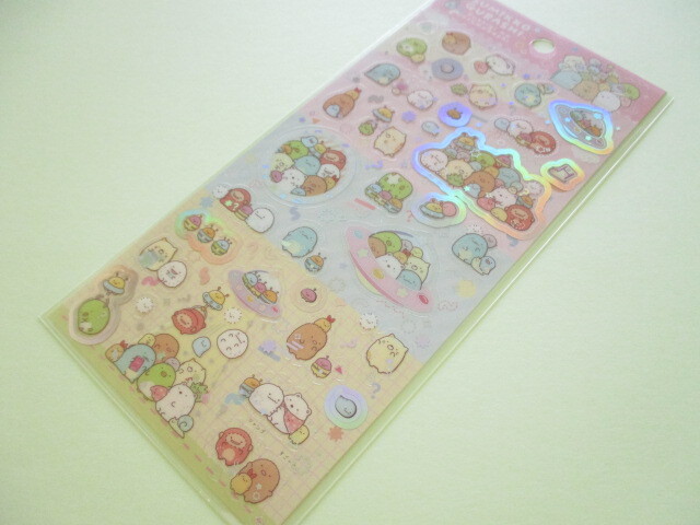Photo1: Kawaii Cute Stickers Sheet Sumikkogurashi San-x *Mysterious Friends (SE57701)
