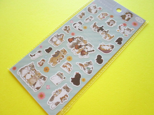 Photo1: Kawaii Cute Stickers Sheet Eikoh *Mofusand (111453-Blue)